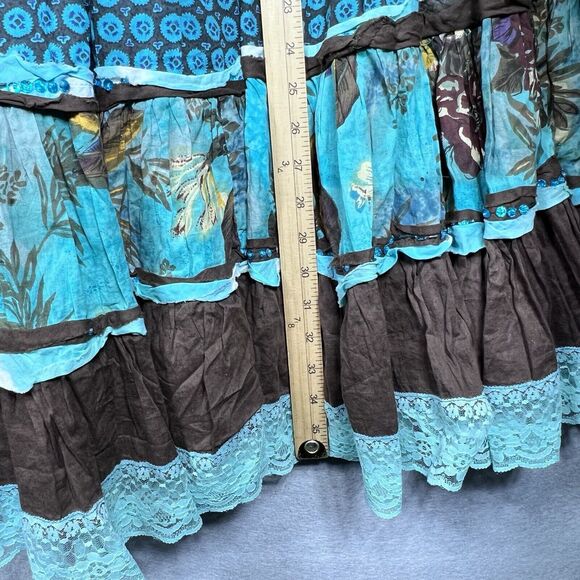 Alberto Makali Skirt Womens Size 10 Multicolored Gorgeous Floral Boho Maxi - Picture 6 of 10